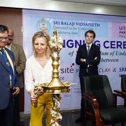 Signing Ceremonywith University Paris – Saclay and SBV (January, 2024)